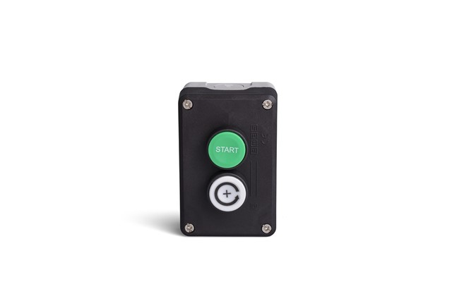P Series Plastic 2 Holes CPDMY + CPDBY +  2*C3CK (NO)  + C4CK (NC) Black-Grey Control Box